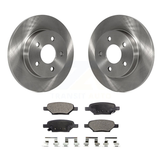 Brake Rotor & Ceramic Pad Rear Kit For Chevrolet Malibu Pontiac Cobalt G5 G6 Ion