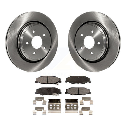 Disc Brake Rotors And Ceramic Pads Rear Kit For Chevrolet Corvette Cadillac XLR