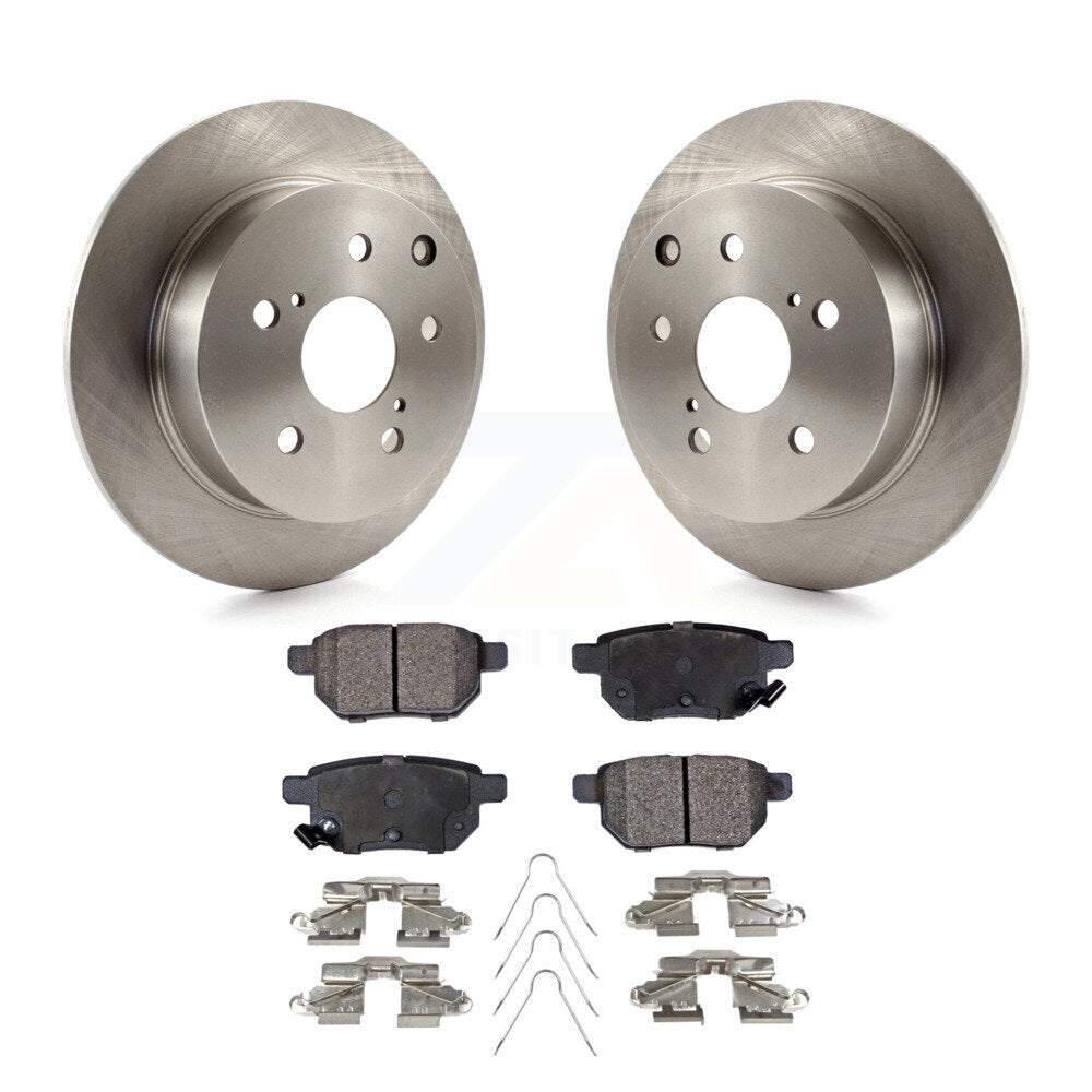 Disc Brake Rotors And Ceramic Pads Rear Kit For 2010 Toyota Matrix XRS