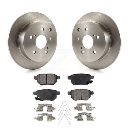 Disc Brake Rotors And Ceramic Pads Rear Kit For 2010 Toyota Matrix XRS