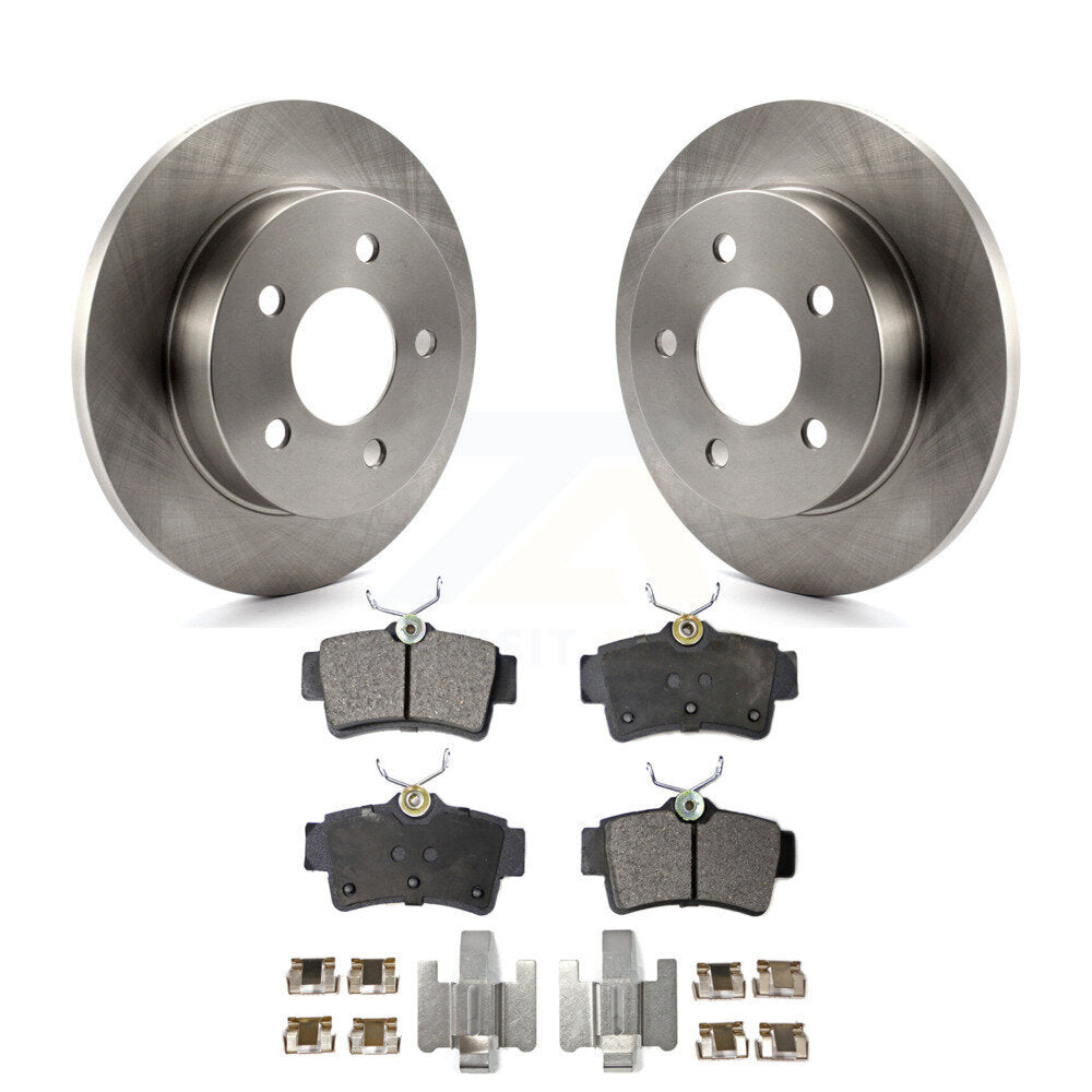 Disc Brake Rotors And Ceramic Pads Rear Kit For Ford Mustang