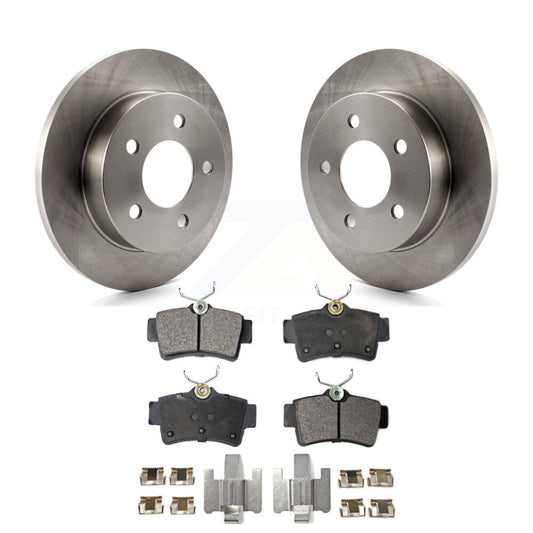 Disc Brake Rotors And Ceramic Pads Rear Kit For Ford Mustang