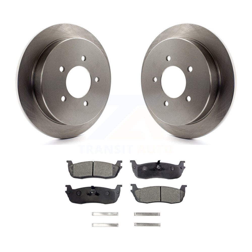 Brake Rotor And Ceramic Pad Rear Kit For Ford F-150 Expedition Lincoln Navigator