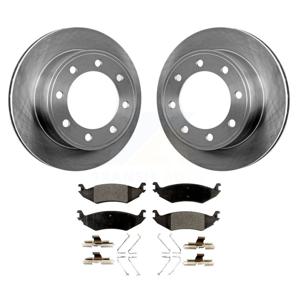 Disc Brake Rotors And Ceramic Pads Rear Kit For 2007 Ford E-150 To 10 16 06