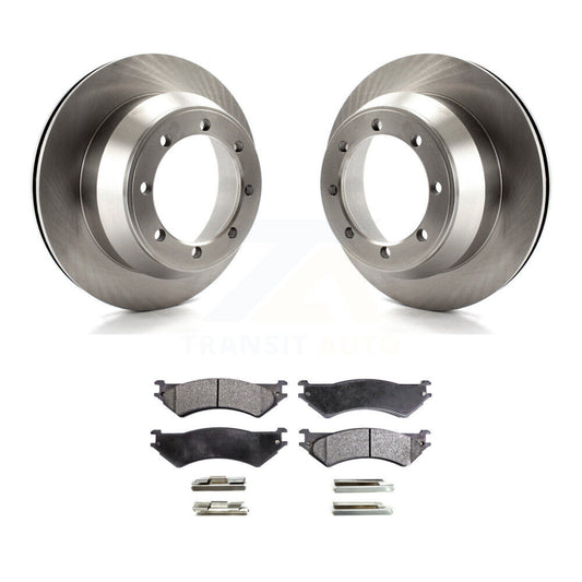 Brake Rotors Ceramic Pad Rear Kit For Ford E-350 Super Duty Econoline F-150 Club