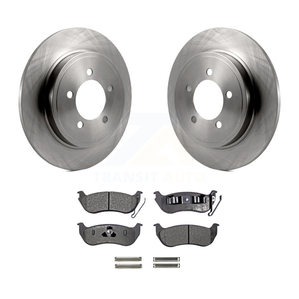Disc Brake Rotors And Ceramic Pads Rear Kit For Ford Explorer Sport Trac Mercury