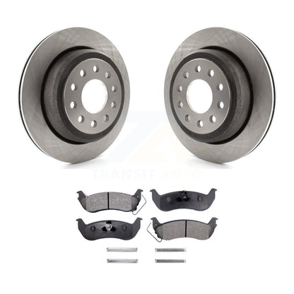 Disc Brake Rotors And Ceramic Pads Rear Kit For 2003-2011 Lincoln Town Car Sedan