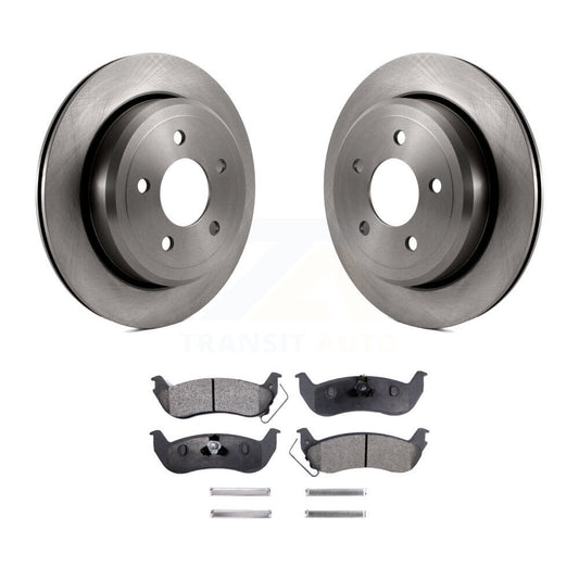 Brake Rotor & Ceramic Pad Rear Kit For Ford Crown Victoria Mercury Grand Marquis