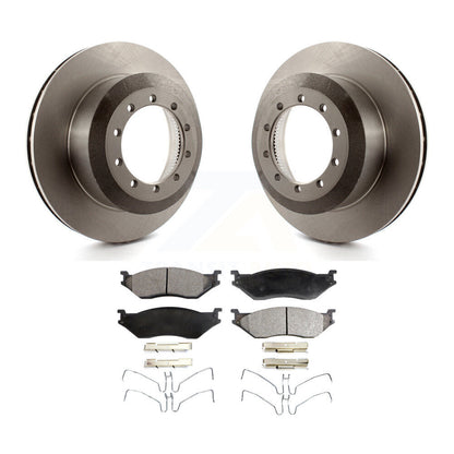 Brake Rotors Ceramic Pad Rear Kit For Ford F-550 Super Duty F-450 F-53 Motorhome