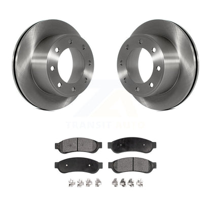 Disc Brake Rotors And Ceramic Pads Rear Kit For Ford F-250 Super Duty F-350