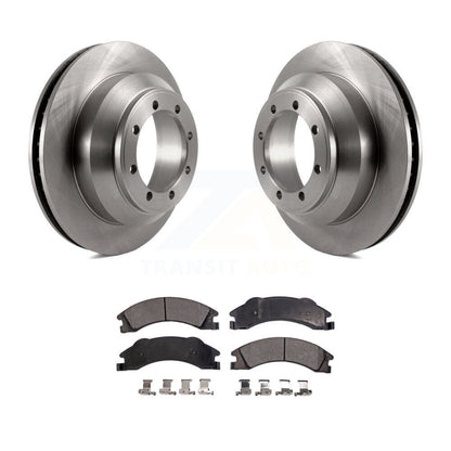 Disc Brake Rotors And Ceramic Pads Rear Kit For Ford E-350 Super Duty Econoline