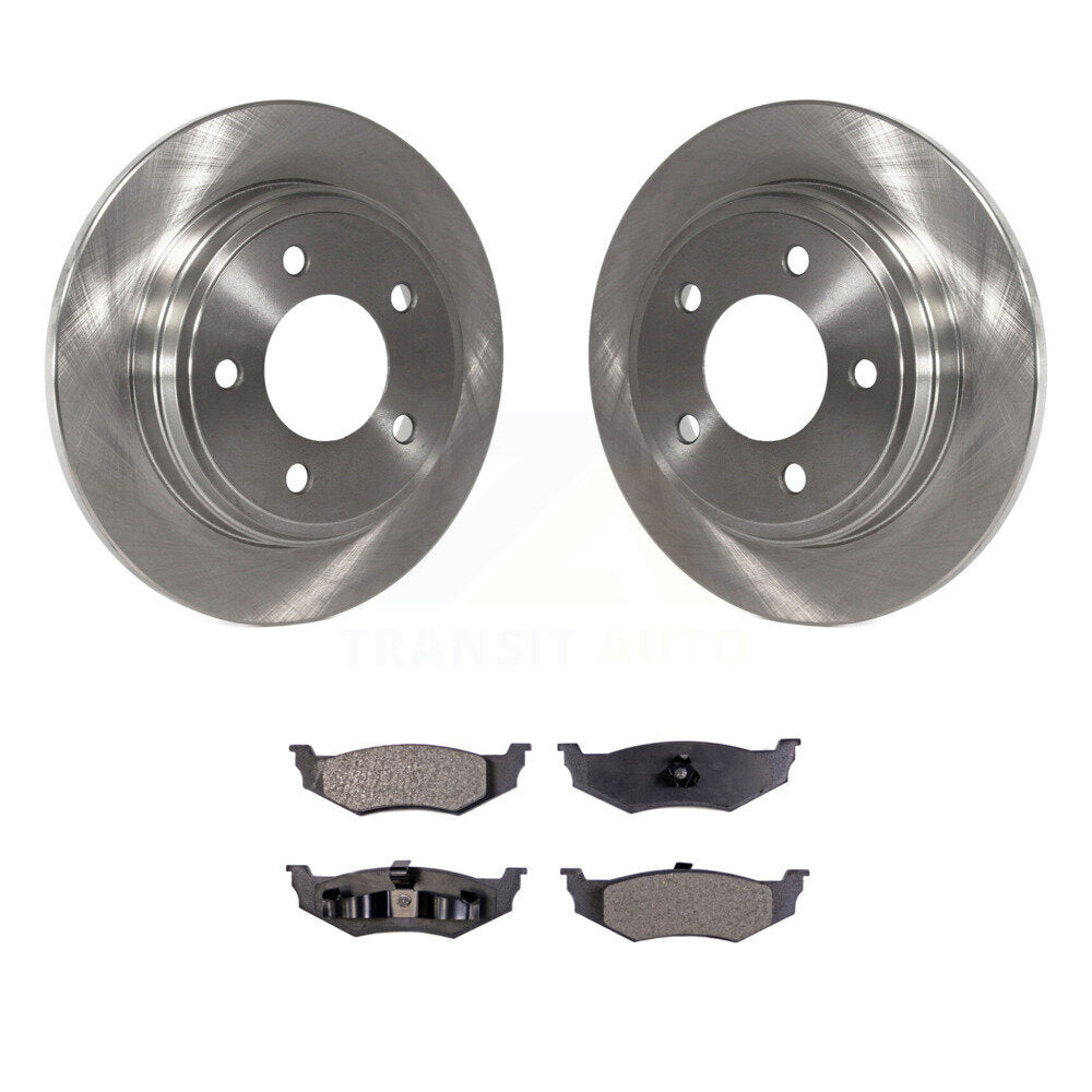 Brake Rotor & Ceramic Pad Rear Kit For Chrysler Intrepid Dodge Concorde 300M LHS