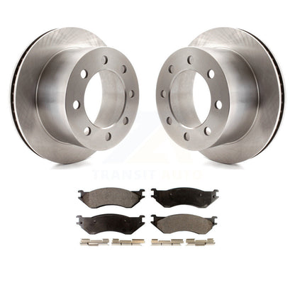 Disc Brake Rotors And Ceramic Pads Rear Kit For 2001-2002 Dodge Ram 2500 3500