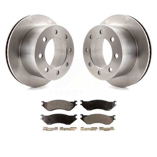 Disc Brake Rotors And Ceramic Pads Rear Kit For 2001-2002 Dodge Ram 2500 3500