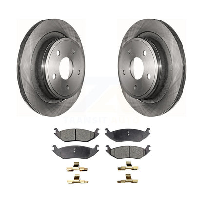 Brake Rotor And Ceramic Pad Rear Kit For Ram 1500 Classic Dodge Durango Chrysler