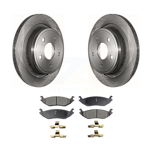 Brake Rotor And Ceramic Pad Rear Kit For Ram 1500 Classic Dodge Durango Chrysler