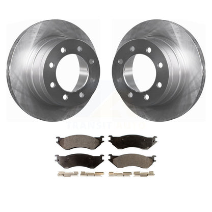 Disc Brake Rotors And Ceramic Pads Rear Kit For Dodge Ram 1500 3500 2500