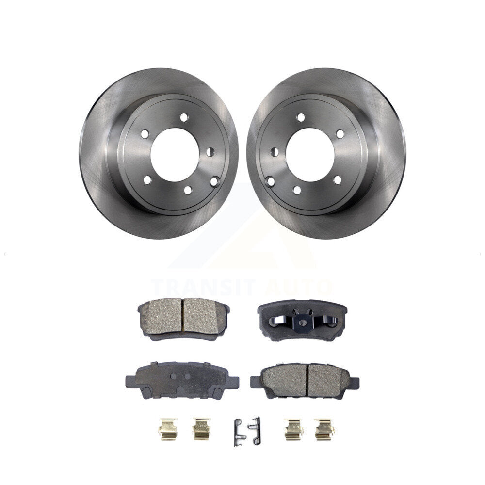 Brake Rotors & Ceramic Pad Rear Kit For Jeep Mitsubishi Lancer Patriot Dodge 200
