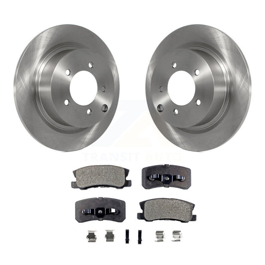 Brake Rotor Ceramic Pad Rear Kit For Mitsubishi Jeep Lancer Patriot Chrysler 200