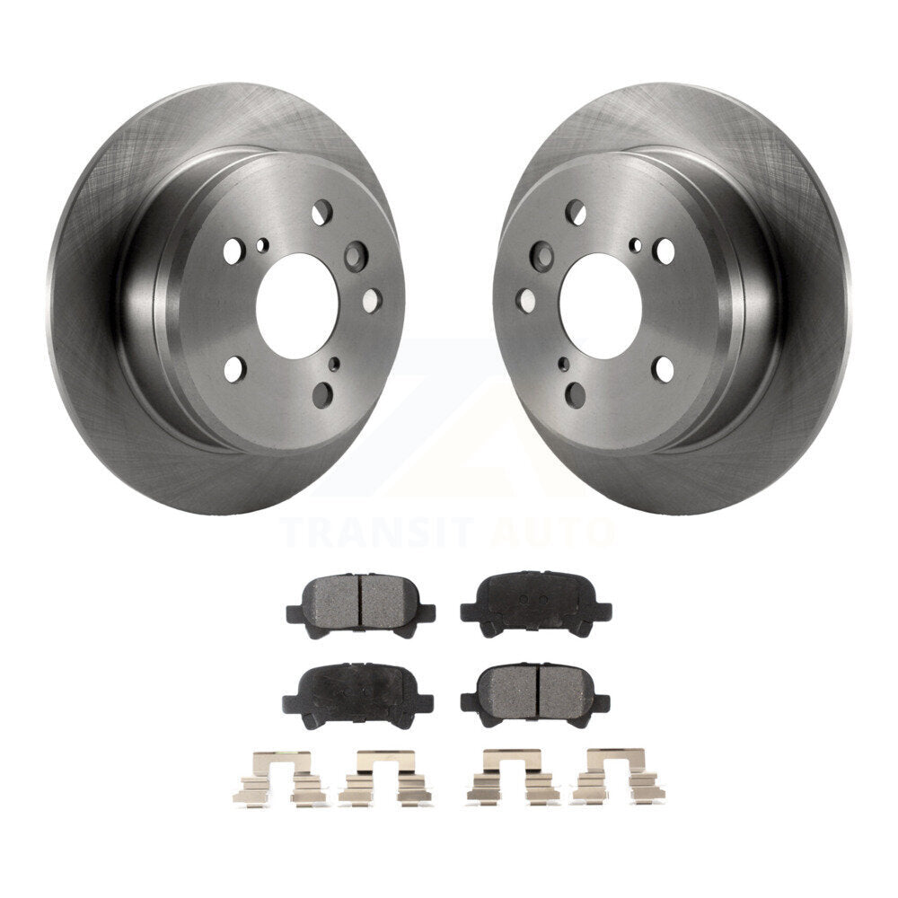 Disc Brake Rotors And Ceramic Pads Rear Kit For Toyota Camry Solara