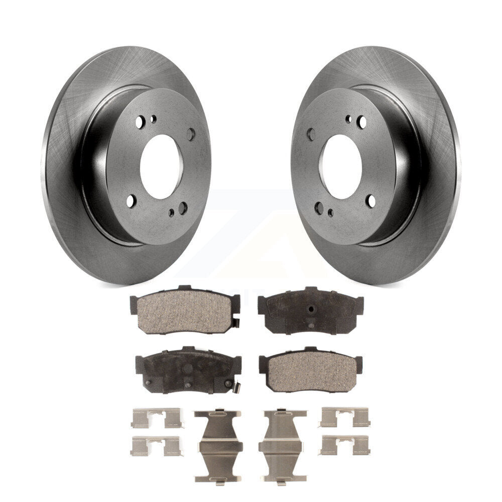 Disc Brake Rotors And Ceramic Pad Rear Kit For Nissan Altima Sentra INFINITI G20
