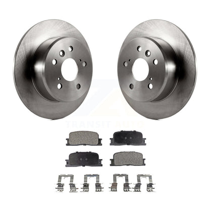 Disc Brake Rotors And Ceramic Pads Rear Kit For 2001-2003 Toyota Highlander FWD
