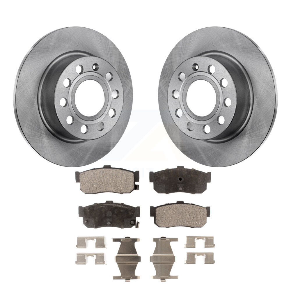 Disc Brake Rotors And Ceramic Pads Rear Kit For Nissan Maxima INFINITI I30