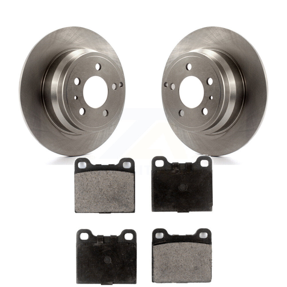 Disc Brake Rotors And Ceramic Pads Rear Kit For Volvo C70 V70