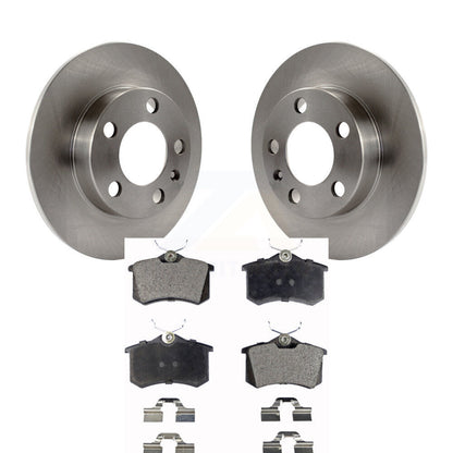 Disc Brake Rotors And Ceramic Pads Rear Kit For 2007-2010 Volkswagen Beetle