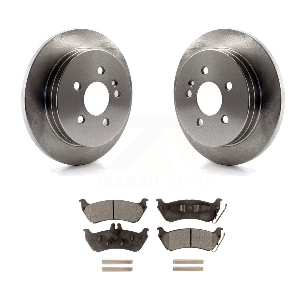 Disc Brake Rotors And Ceramic Pads Rear Kit For Mercedes-Benz ML320 ML350 ML430