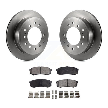 Brake Rotor And Ceramic Pad Rear Kit For Toyota 4Runner FJ Cruiser Sequoia Lexus