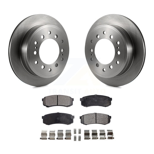 Brake Rotor And Ceramic Pad Rear Kit For Toyota 4Runner FJ Cruiser Sequoia Lexus