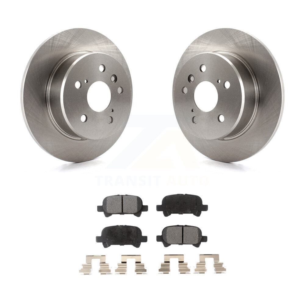 Disc Brake Rotors And Ceramic Pads Rear Kit For 2000-2004 Toyota Avalon