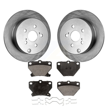 Brake Rotor & Ceramic Pad Rear Kit For Toyota Matrix Corolla Pontiac Vibe Celica