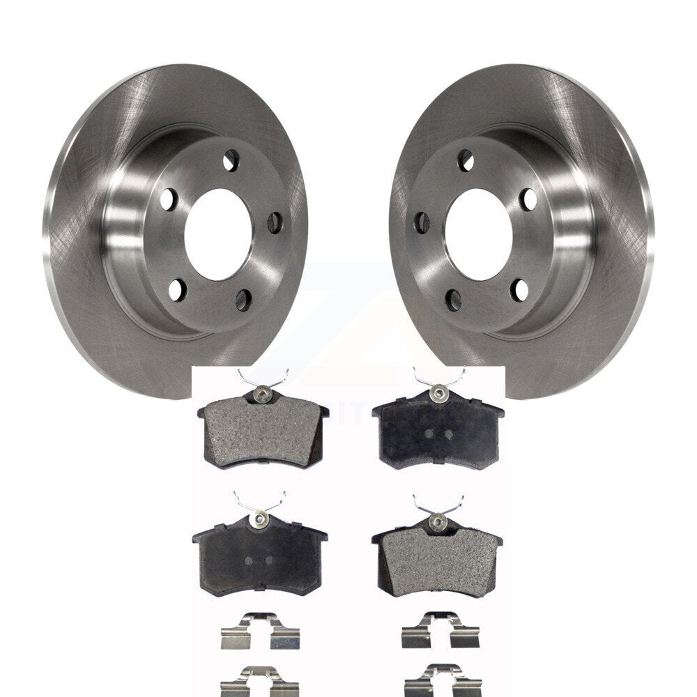 Disc Brake Rotors And Ceramic Pads Rear Kit For Audi A6 Quattro Allroad