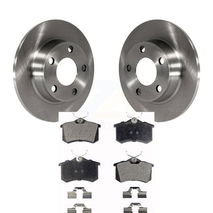 Disc Brake Rotors And Ceramic Pads Rear Kit For Audi A6 Quattro Allroad