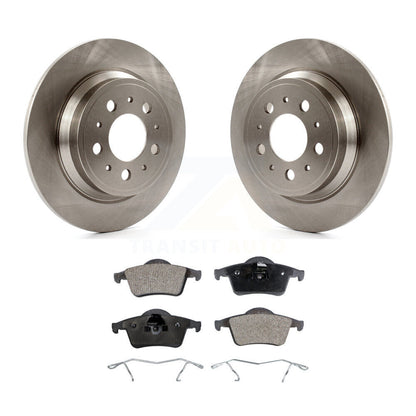 Disc Brake Rotors And Ceramic Pads Rear Kit For Volvo S60 XC70 V70 S80
