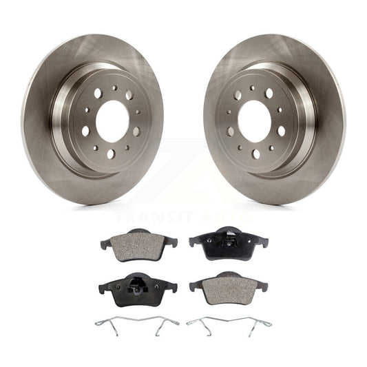 Disc Brake Rotors And Ceramic Pads Rear Kit For Volvo S60 XC70 V70 S80