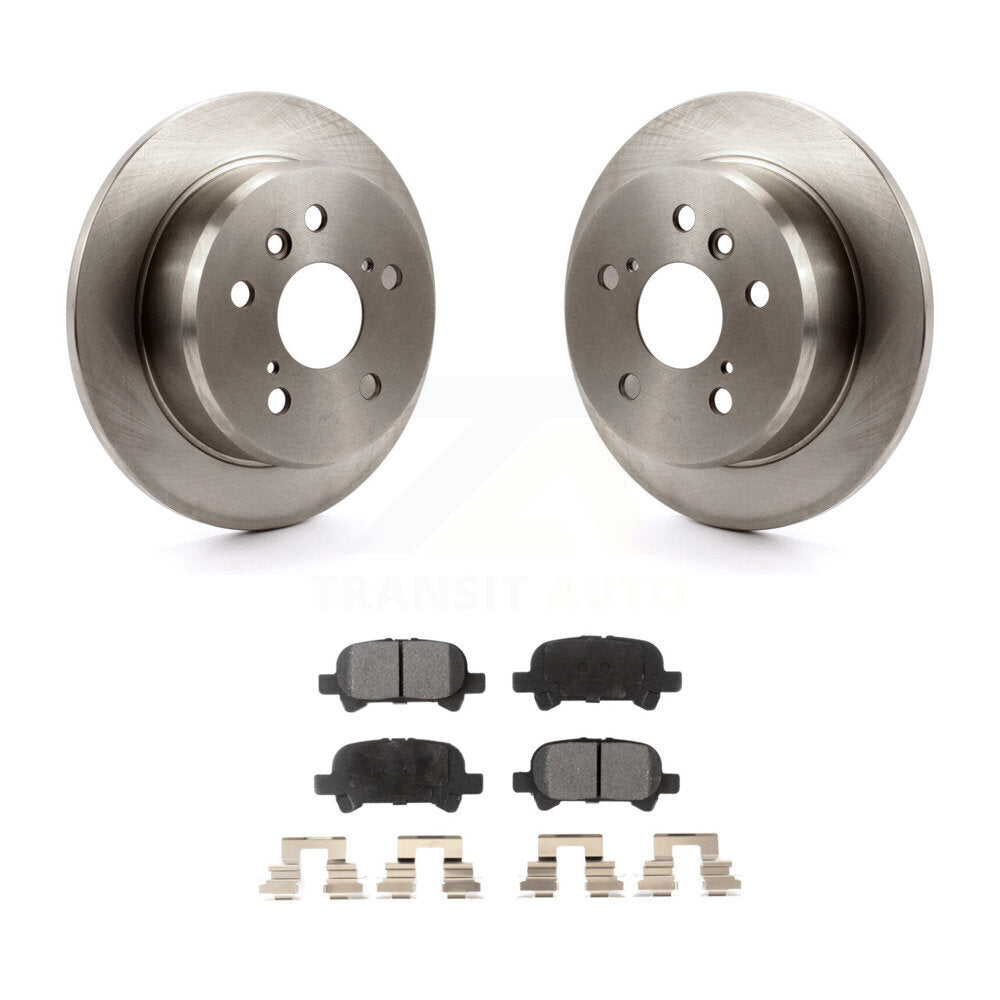 Disc Brake Rotors And Ceramic Pads Rear Kit For Toyota Camry Solara Avalon