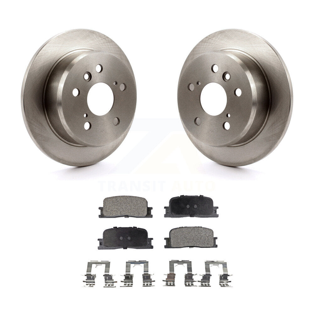 Disc Brake Rotors And Ceramic Pads Rear Kit For Toyota Camry Lexus ES330 ES300