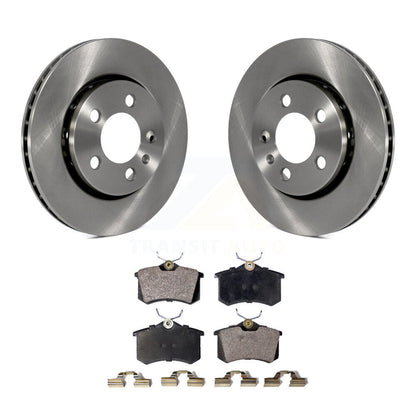 Brake Rotor & Ceramic Pad Rear Kit For Volkswagen Jetta Golf Audi TT Quattro R32