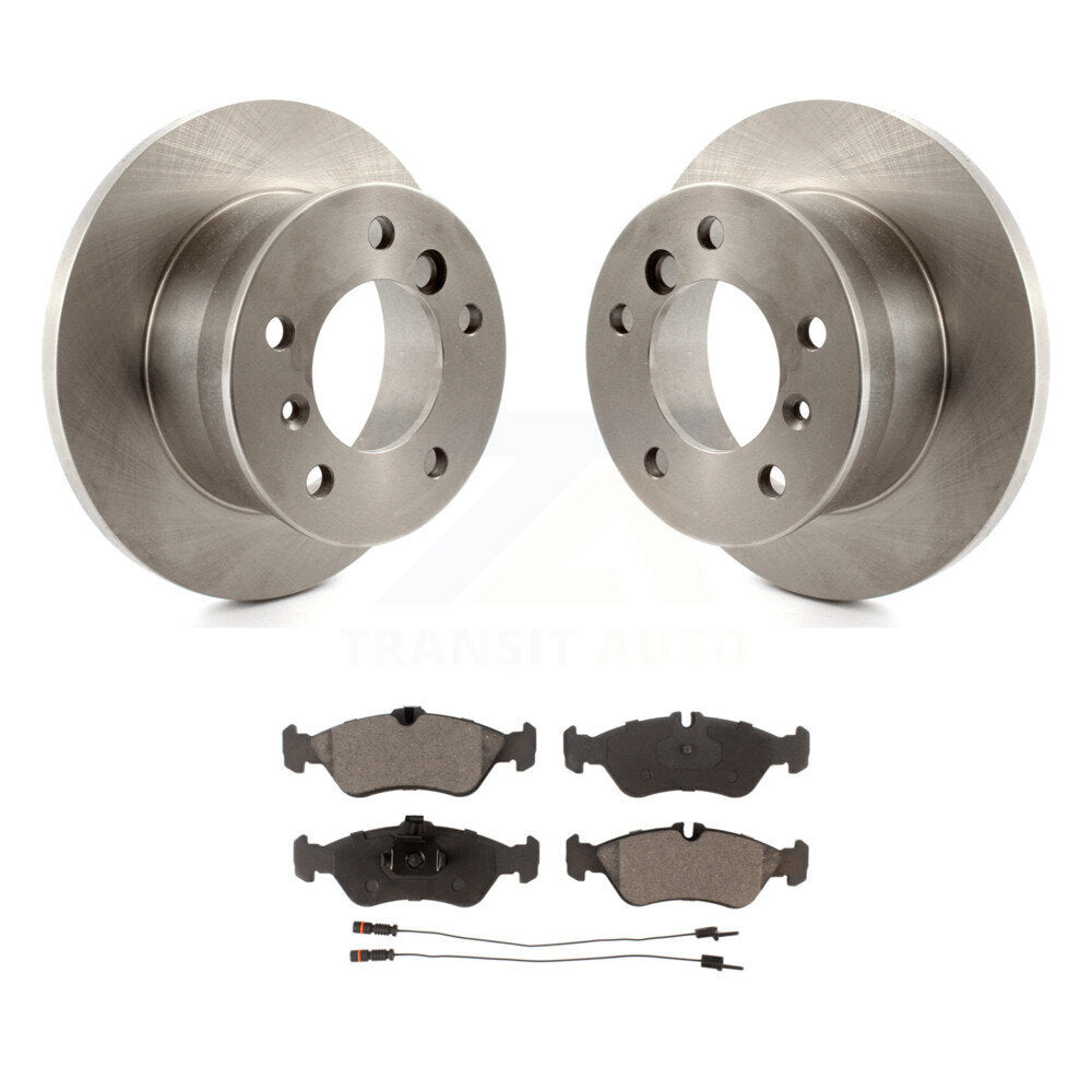 Disc Brake Rotors And Ceramic Pads Rear Kit For Freightliner Sprinter 3500
