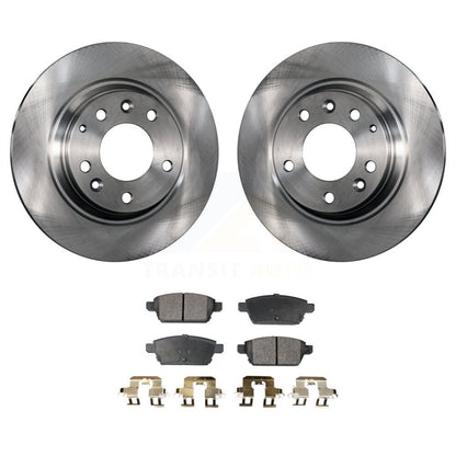 Disc Brake Rotor Ceramic Pad Rear Kit For Ford Fusion Mazda 6 Lincoln MKZ Zephyr