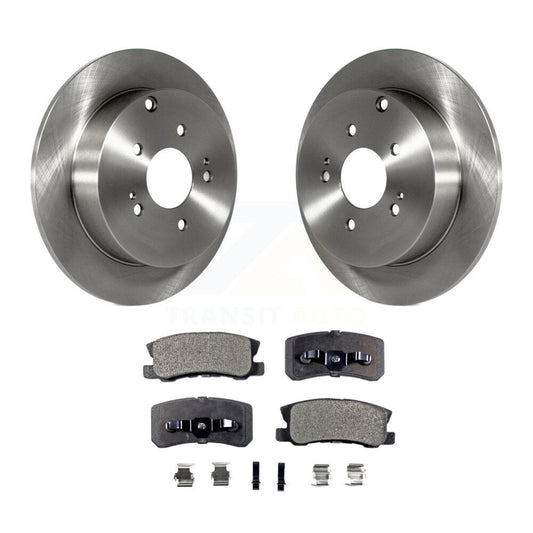 Disc Brake Rotors And Ceramic Pads Rear Kit For Mitsubishi Endeavor