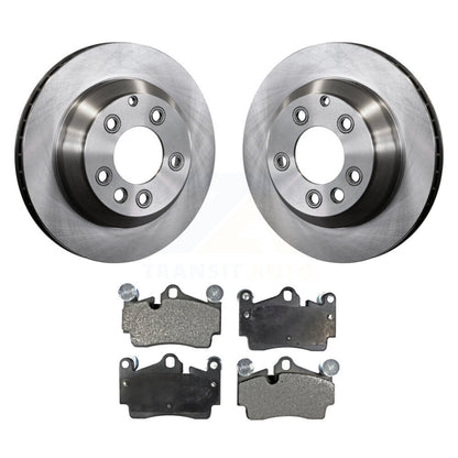 Brake Rotors Ceramic Pad Rear Kit For Audi Q7 Porsche Cayenne Volkswagen Touareg