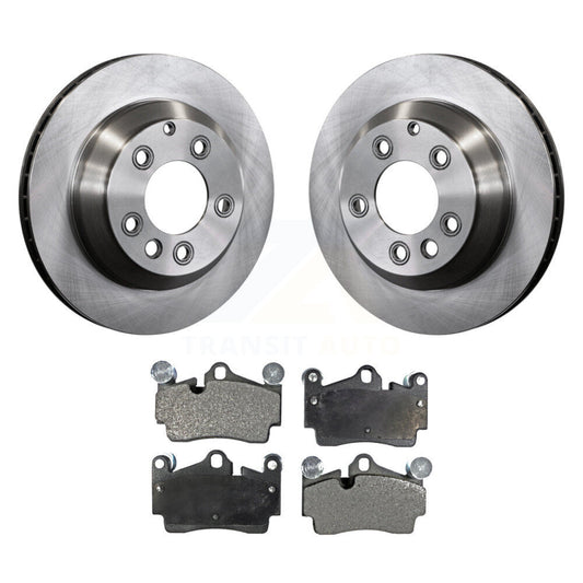 Brake Rotors Ceramic Pad Rear Kit For Audi Q7 Porsche Cayenne Volkswagen Touareg
