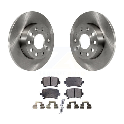 Brake Rotor And Ceramic Pad Rear Kit For Volkswagen Jetta Rabbit Audi A3 Quattro