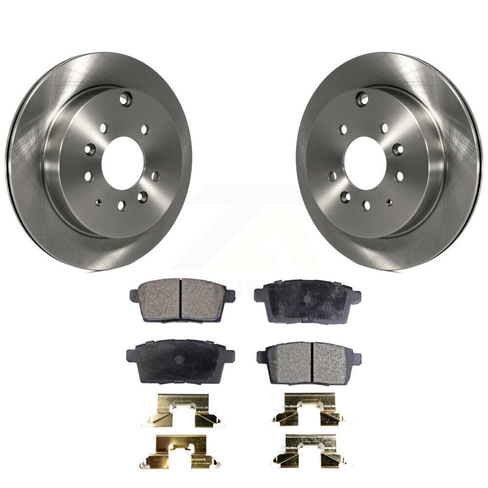Disc Brake Rotors And Ceramic Pads Rear Kit For Ford Edge Mazda CX-7 Lincoln MKX