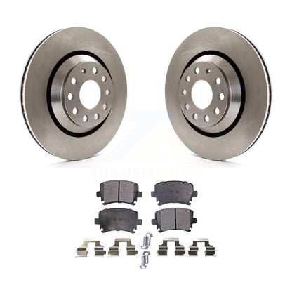 Disc Brake Rotors & Ceramic Pad Rear Kit For Volkswagen GTI Passat CC Golf R R32