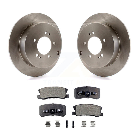 Disc Brake Rotors And Ceramic Pads Rear Kit For Mitsubishi Lancer Outlander